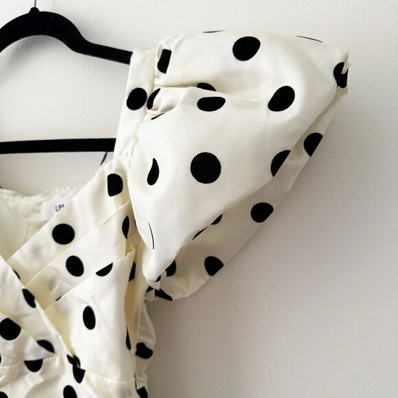 LPA Revolve Polka Dot Puff Sleeves Top - Picture 4 of 8
